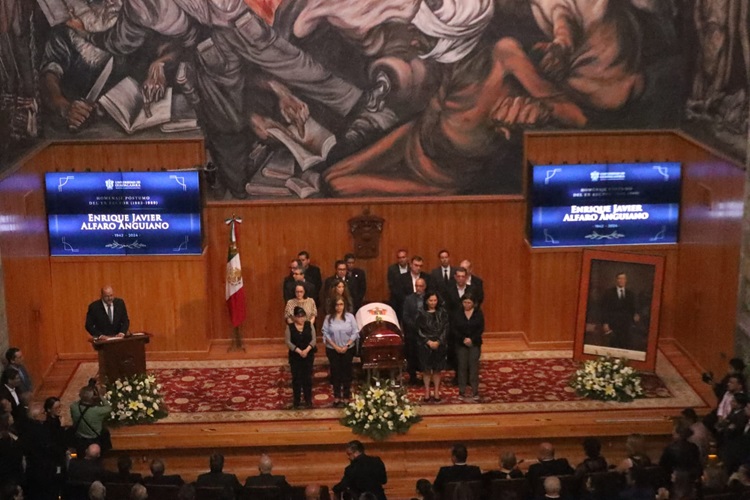 Deceso. El padre del gobernador Enrique Alfaro fue rector de la UdeG de 1983 a 1989. (Foto: Michelle Vázquez) 